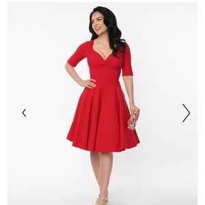 Unique Vintage Retro 50s swing dress